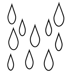 vector illustration of a drop
