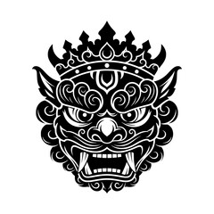 Fototapeta premium Traditional Asian Dragon Mask Design