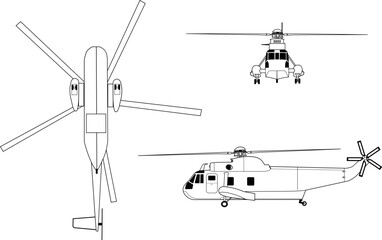 Sikorksy_SH-3_Sea_King_drawing