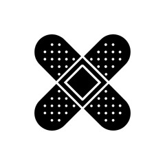bandage icon on white background  .svg