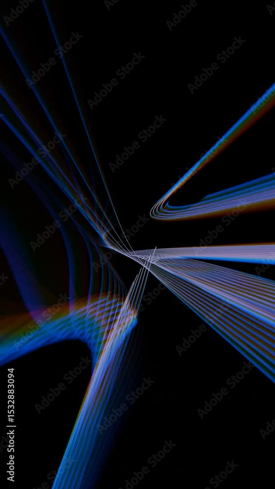 Poster prismatic angular light shards.