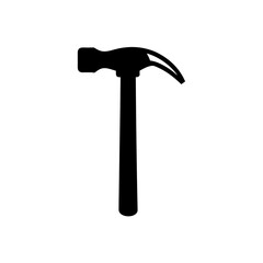 hammer icon on white background  .svg