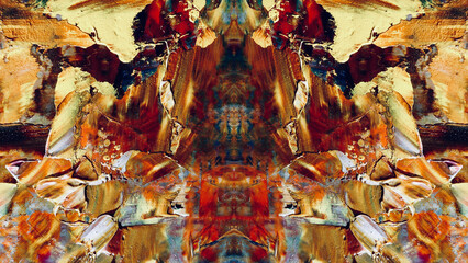 Fototapeta premium Abstract art background . Hand painting artwork on canvas .