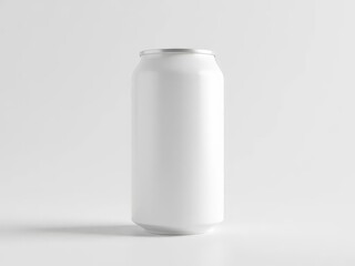 White Soda Can Mockup Isolated Studio Shot