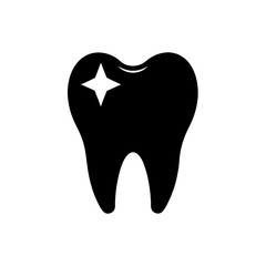 tooth icon on white background  .svg
