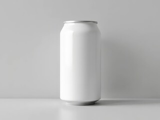 Blank Soda Can Mockup White Background Product Packaging