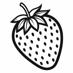 vector illustration of a strawberry