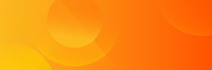 Abstract orange background with circles. Vector illustration