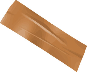 Wooden plank is being shown in flat design, diagonal angle, grain textures, transparent background © vectorfusionart