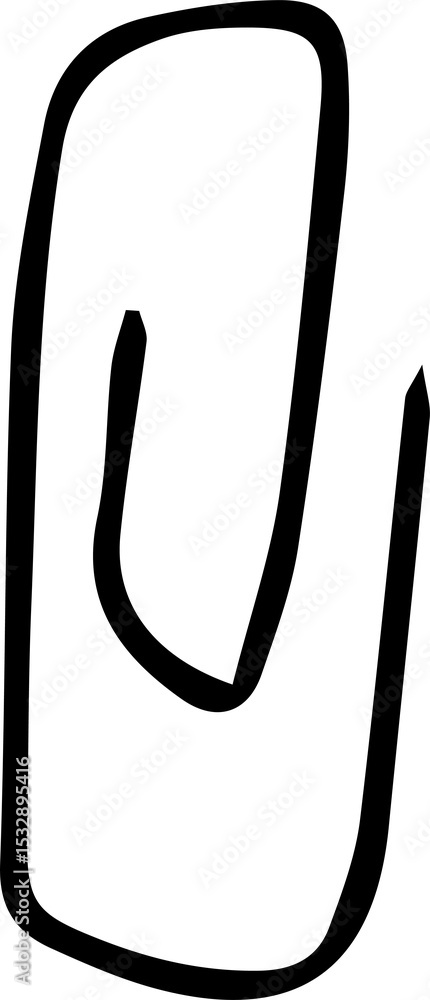 Poster abstract black doodle is showing nested elongated loops on transparent background, freehand style