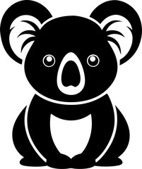 Koala  silhouette vector icon 