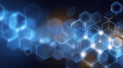 Abstract Technology Communication Background with Blurred Effect