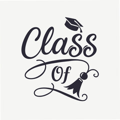 Class of graduation design element, isolated cutout, transparent background