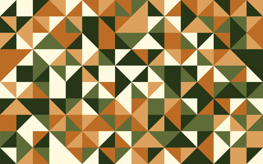 Earth Tone Geometric Triangle Seamless Pattern