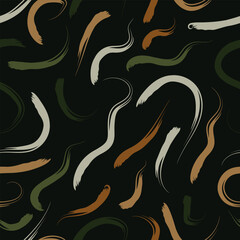 Earth-Tone Brushstroke Pattern – Seamless Abstract Background