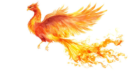 Obraz premium rooster in fire