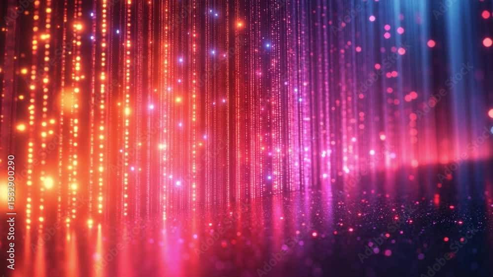 Aufkleber Abstract Lights: A mesmerizing array of radiant light streaks across the canvas, creating a symphony of colors and movement, reflecting a sense of wonder.