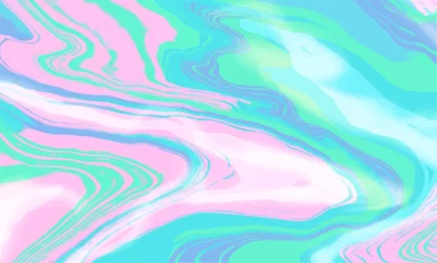 Gardinen Showing flat design marble swirl flowing in pastel mint, pink, lavender over transparent background © vectorfusionart