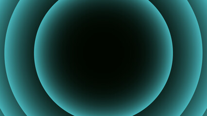 Abstract Electro Sound Cover template with vibrant gradient geometric shape. Vintage hippie wall art for interior, decorative, banner, cover, card. Glowing neon circle frame with light ray, stripe. 