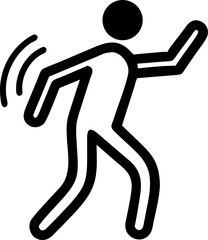 running man silhouette