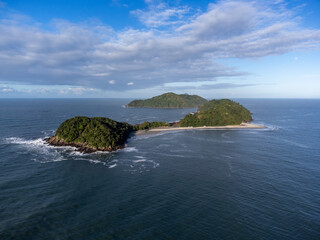 small island with a paradisiacal beach
