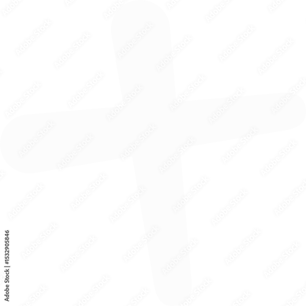 Poster abstract geometric plus sign is floating on transparent background in flat design style