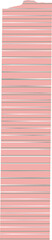 Pink ruled paper sheet is floating on transparent background, featuring torn corner in flat design