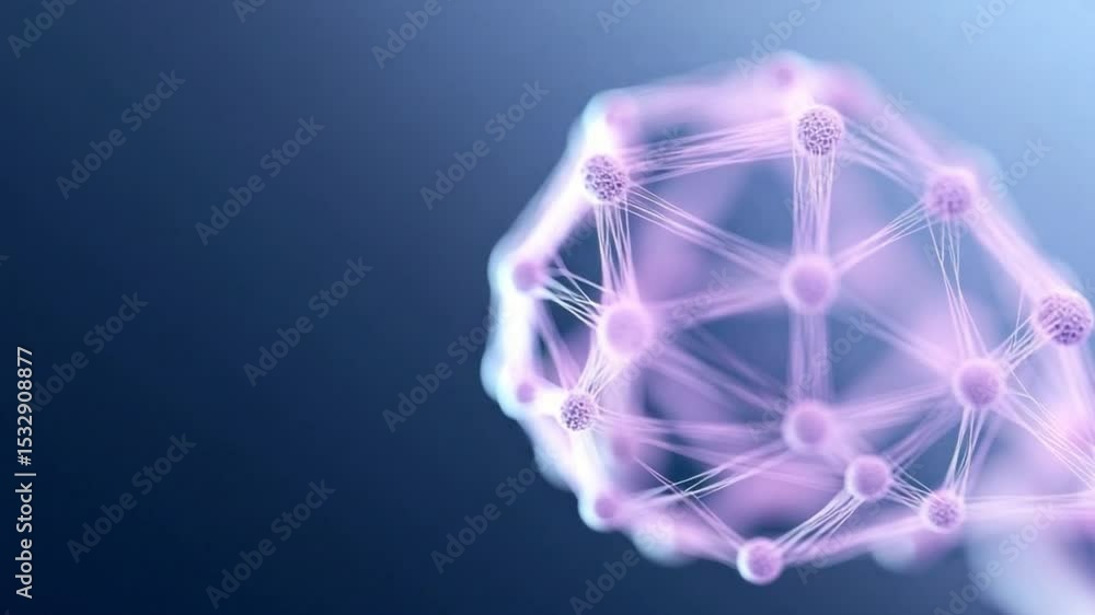 Poster molecular structure: an intricately detailed 3d rendering showcases a complex molecular structure, h