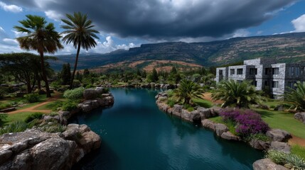 Interactive zones with climate control in garden