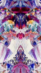 Fototapeta premium Abstract art background . Hand painting artwork on canvas .