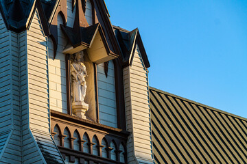Statue of the Angel Gabriel, First Presbyterian Church, Napa, California, USA