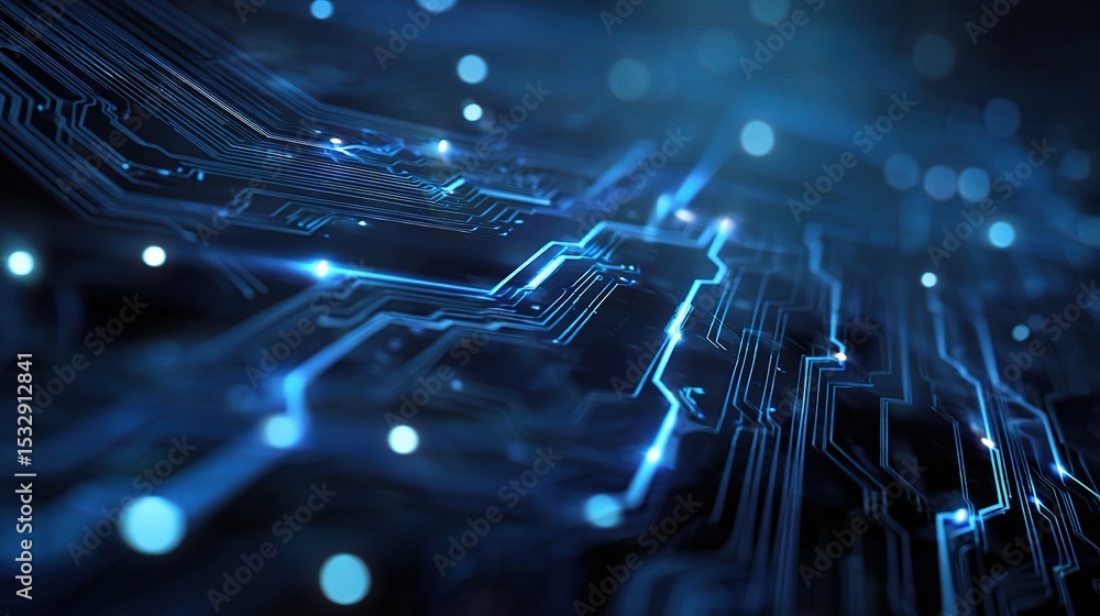 Poster abstract technology network background with overlapping lines