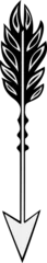 Fotobehang Stylized arrow is taking form as plant stem with leaf shapes on transparent background, flat design © vectorfusionart