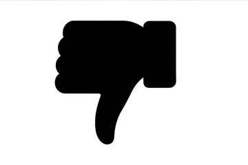 A simple and stylish thumbs hand icon, with a solid outline and minimalistic design, isolated on a transparent background.