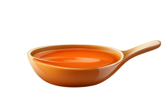 A steaming bowl of flavorful tomato soup ready to nourish and comfort shown with a sleek on transparent background