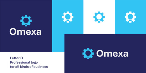 A bold and modern letter O logo combining a gear and lightbulb to represent innovation and smart engineering