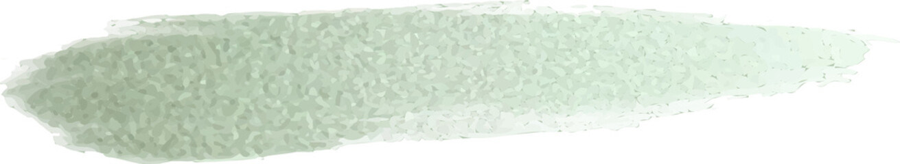 Abstract green brush stroke showing watercolor effect in flat design, transparent background