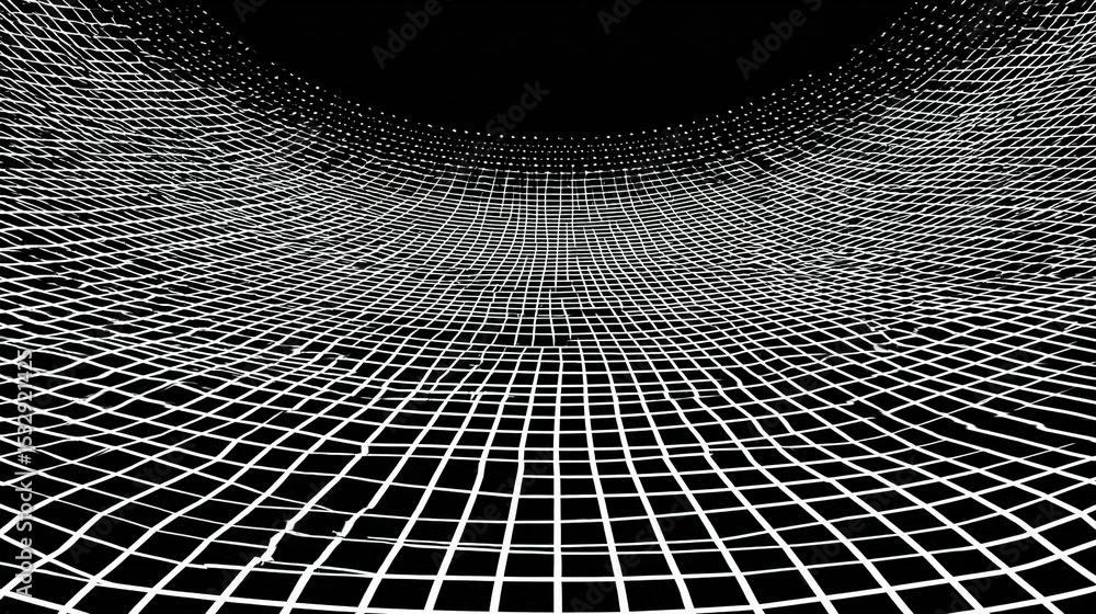 Poster black and white abstract grid pattern in vector format design