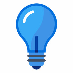 new style pink color electric bulb vector icon on white background