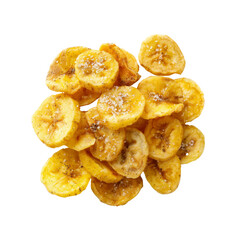 Delicious Crispy Salted Banana Chips Close-Up