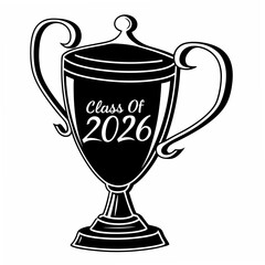 Class of 2026 trophy award winning design element