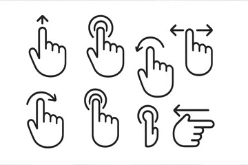 fingers forming letter 'e' in a stylish font isolated on transparent background.