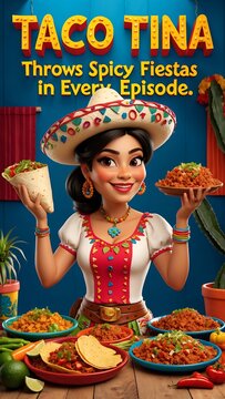 Taco Tina Spicy Fiesta Cooking Show - Every Episode is a Celebration!