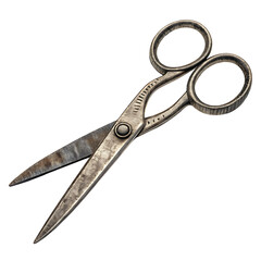 Obraz premium old scissors isolated on transparent background