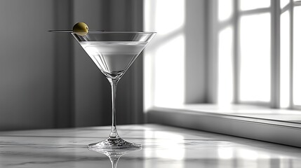 Clear martini drink elegant simple style high resolution picture