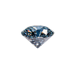 Fototapeta premium Close-up of a sparkling diamond with brilliant facets showcasing luxury and elegance.