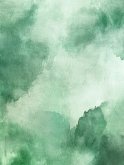 Soft green watercolor texture with blended shades and abstract patterns