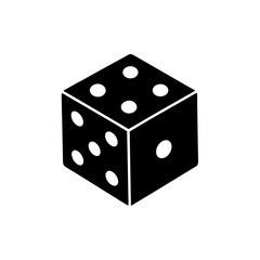 dice icon on white background  .svg