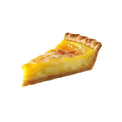 Delicious Slice of Golden Custard Tart