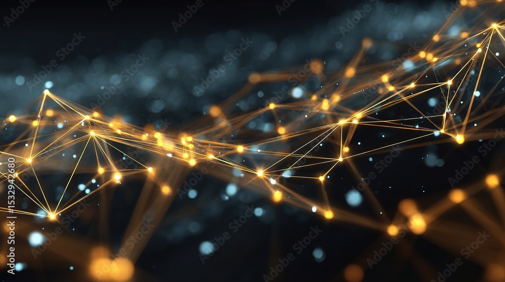 Aufkleber abstract technology network background with layered elements